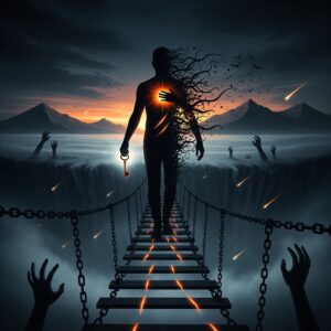 L-ombre-qui-devore "Silhouette debout face au soleil – slam sur la transmission et le feu intérieur"