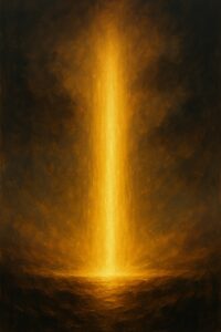 "Silhouette debout face au soleil – slam sur la transmission et le feu intérieur"